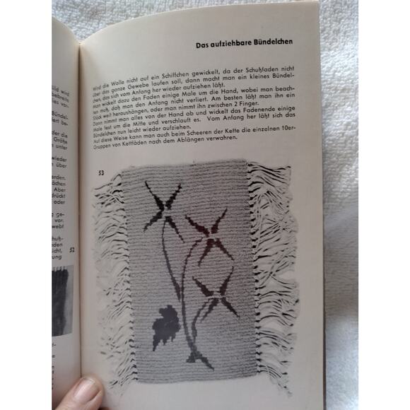 Weben Auf Kircher-Rahmen, Ursula Kircher, 1969, HB, weaving, German, Becker - Picture 10 of 10
